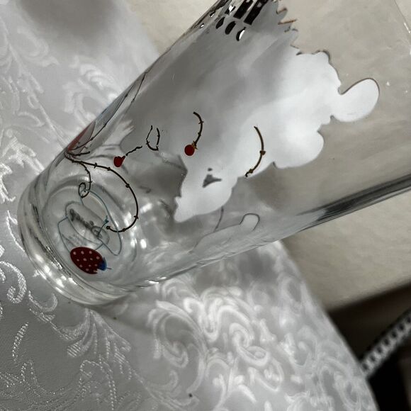 Disney Snow White & 7 Dwarves Grumpy Dwarf Drinking 5” Glass Clear Mushrooms - Picture 5 of 8